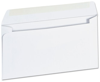 Universal® Business Envelope Open-Side #6 3/4, Square Flap, Gummed Closure, 3.63 x 6.5, White, 500/Box