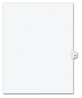 A Picture of product AVE-01065 Avery® Preprinted Style Legal Dividers Exhibit Side Tab Index 10-Tab, 65, 11 x 8.5, White, 25/Pack, (1065)