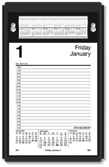 AT-A-GLANCE® Pad Style Desk Calendar Refill 5 x 8, White Sheets, 2023