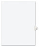 A Picture of product AVE-01066 Avery® Preprinted Style Legal Dividers Exhibit Side Tab Index 10-Tab, 66, 11 x 8.5, White, 25/Pack, (1066)