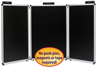 Smead™ Justick by Commercial Board 72 x 36, Black Surface, Silver Aluminum Frame