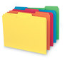 A Picture of product SMD-10229 Smead™ Interior File Folders 1/3-Cut Tabs: Assorted, Letter Size, 0.75" Expansion, Colors, 100/Box