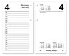 A Picture of product AAG-E71750 AT-A-GLANCE® Desk Calendar Refill 3.5 x 6, White Sheets, 12-Month (Jan to Dec): 2024