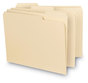 A Picture of product SMD-10230 Smead™ Interior File Folders 1/3-Cut Tabs: Assorted, Letter Size, 0.75" Expansion, Manila, 100/Box