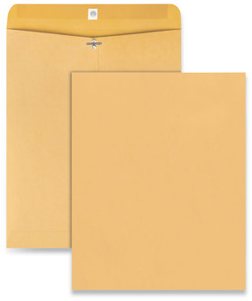 Universal® Kraft Clasp Envelope #105, Square Flap, Clasp/Gummed Closure, 11.5 x 14.5, Brown 100/Pack