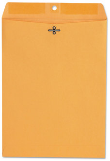 Universal® Kraft Clasp Envelope #90, Square Flap, Clasp/Gummed Closure, 9 x 12, Brown 100/Box