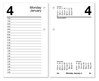 A Picture of product AAG-E717T50 AT-A-GLANCE® Desk Calendar Refill with Tabs 3.5 x 6, White Sheets, 12-Month (Jan to Dec): 2024