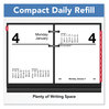 A Picture of product AAG-E91950 AT-A-GLANCE® Compact Desk Calendar Refill 3 x 3.75, White Sheets, 12-Month (Jan to Dec): 2024
