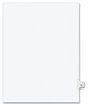 A Picture of product AVE-01072 Avery® Preprinted Style Legal Dividers Exhibit Side Tab Index 10-Tab, 72, 11 x 8.5, White, 25/Pack, (1072)