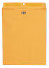 A Picture of product UNV-35267 Universal® Kraft Clasp Envelope 28 lb Bond Weight #97, Square Flap, Clasp/Gummed Closure, 10 x 13, Brown 100/Box