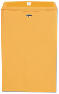 Universal® Kraft Clasp Envelope #98, Square Flap, Clasp/Gummed Closure, 10 x 15, Brown 100/Box