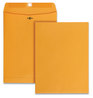 A Picture of product UNV-35269 Universal® Kraft Clasp Envelope #90, Square Flap, Clasp/Gummed Closure, 9 x 12, Brown 250/Carton