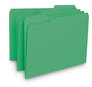 A Picture of product SMD-10247 Smead™ Interior File Folders 1/3-Cut Tabs: Assorted, Letter Size, 0.75" Expansion, Green, 100/Box