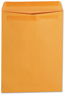 Universal® Self-Stick Open End Catalog Envelope #10 1/2, Square Flap, Self-Adhesive Closure, 9 x 12, Brown Kraft, 250/Box