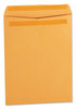 A Picture of product UNV-35291 Universal® Self-Stick Open End Catalog Envelope #12 1/2, Square Flap, Self-Adhesive Closure, 9.5 x 12.5, Brown Kraft, 250/Box