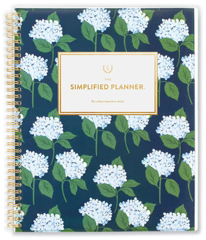 AT-A-GLANCE® The Simplified Planner® by Emily Ley: Weekly/Monthly Book Carolina Dogwood, 11 x 8.5, Multicolor Cover, 12-Month (Jan-Dec): 2023