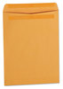 A Picture of product UNV-35292 Universal® Self-Stick Open End Catalog Envelope #13 1/2, Square Flap, Self-Adhesive Closure, 10 x 13, Brown Kraft, 250/Box