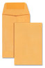 A Picture of product UNV-35304 Universal® Kraft Coin Envelope #1, Round Flap, Gummed Closure. 2.25 X 3.5 in. Light Brown. 250/box.