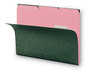 A Picture of product SMD-10263 Smead™ Interior File Folders 1/3-Cut Tabs: Assorted, Letter Size, 0.75" Expansion, Pink, 100/Box