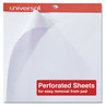 A Picture of product UNV-35600 Universal™ Easel Pads/Flip Charts Unruled, 27 x 34, White, 50 Sheets, 2/Carton
