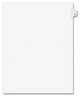 A Picture of product AVE-01077 Avery® Preprinted Style Legal Dividers Exhibit Side Tab Index 10-Tab, 77, 11 x 8.5, White, 25/Pack, (1077)