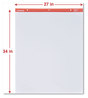 A Picture of product UNV-35600 Universal™ Easel Pads/Flip Charts Unruled, 27 x 34, White, 50 Sheets, 2/Carton