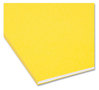 A Picture of product SMD-10271 Smead™ Interior File Folders 1/3-Cut Tabs: Assorted, Letter Size, 0.75" Expansion, Yellow, 100/Box