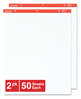 A Picture of product UNV-35600 Universal™ Easel Pads/Flip Charts Unruled, 27 x 34, White, 50 Sheets, 2/Carton