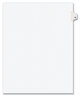 A Picture of product AVE-01078 Avery® Preprinted Style Legal Dividers Exhibit Side Tab Index 10-Tab, 78, 11 x 8.5, White, 25/Pack, (1078)