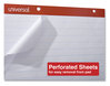 A Picture of product UNV-35601 Universal™ Easel Pads/Flip Charts Presentation Format (1" Rule), 27 x 34, White, 50 Sheets, 2/Carton