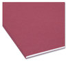 A Picture of product SMD-10275 Smead™ Interior File Folders 1/3-Cut Tabs: Assorted, Letter Size, 0.75" Expansion, Maroon, 100/Box