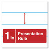A Picture of product UNV-35601 Universal™ Easel Pads/Flip Charts Presentation Format (1" Rule), 27 x 34, White, 50 Sheets, 2/Carton