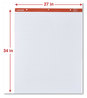 A Picture of product UNV-35601 Universal™ Easel Pads/Flip Charts Presentation Format (1" Rule), 27 x 34, White, 50 Sheets, 2/Carton