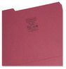 A Picture of product SMD-10275 Smead™ Interior File Folders 1/3-Cut Tabs: Assorted, Letter Size, 0.75" Expansion, Maroon, 100/Box