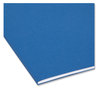 A Picture of product SMD-10279 Smead™ Interior File Folders 1/3-Cut Tabs: Assorted, Letter Size, 0.75" Expansion, Navy Blue, 100/Box