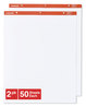 A Picture of product UNV-35601 Universal™ Easel Pads/Flip Charts Presentation Format (1" Rule), 27 x 34, White, 50 Sheets, 2/Carton