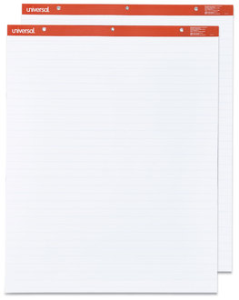 Universal™ Easel Pads/Flip Charts Presentation Format (1" Rule), 27 x 34, White, 50 Sheets, 2/Carton