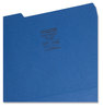 A Picture of product SMD-10279 Smead™ Interior File Folders 1/3-Cut Tabs: Assorted, Letter Size, 0.75" Expansion, Navy Blue, 100/Box