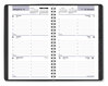 A Picture of product AAG-G21000 AT-A-GLANCE® DayMinder® Block Format Weekly Appointment Book Tabbed Telephone/Add Section, 8.5 x 5.5, Black, 12-Month (Jan to Dec): 2024