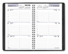 A Picture of product AAG-G21000 AT-A-GLANCE® DayMinder® Block Format Weekly Appointment Book Tabbed Telephone/Add Section, 8.5 x 5.5, Black, 12-Month (Jan to Dec): 2025