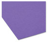 A Picture of product SMD-10283 Smead™ Interior File Folders 1/3-Cut Tabs: Assorted, Letter Size, 0.75" Expansion, Purple, 100/Box