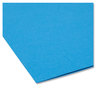 A Picture of product SMD-10287 Smead™ Interior File Folders 1/3-Cut Tabs: Assorted, Letter Size, 0.75" Expansion, Sky Blue, 100/Box