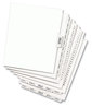 A Picture of product AVE-01083 Avery® Preprinted Style Legal Dividers Exhibit Side Tab Index 10-Tab, 83, 11 x 8.5, White, 25/Pack, (1083)