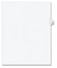 A Picture of product AVE-01083 Avery® Preprinted Style Legal Dividers Exhibit Side Tab Index 10-Tab, 83, 11 x 8.5, White, 25/Pack, (1083)