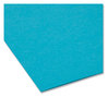 A Picture of product SMD-10291 Smead™ Interior File Folders 1/3-Cut Tabs: Assorted, Letter Size, 0.75" Expansion, Teal, 100/Box