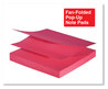 A Picture of product UNV-35611 Universal® Fan-Folded Self-Stick Pop-Up Note Pads 3" x Assorted Bright Colors, 100 Sheets/Pad, 12 Pads/Pack
