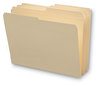 A Picture of product SMD-10326 Smead™ Reinforced Tab Manila File Folder Folders, 1/2-Cut Tabs: Assorted, Letter Size, 0.75" Expansion, 11-pt 100/Box
