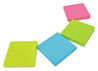 A Picture of product UNV-35612 Universal® Self-Stick Note Pads 3" x Assorted Neon Colors, 100 Sheets/Pad, 12 Pads/Pack