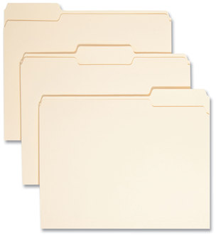 Smead™ Manila File Folders 1/3-Cut Tabs: Assorted, Letter Size, 0.75" Expansion, 100/Box
