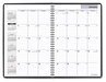 A Picture of product AAG-G47000 AT-A-GLANCE® DayMinder® Monthly Planner Ruled Blocks, 12 x 8, Black Cover, 14-Month (Dec to Jan): 2023 2025